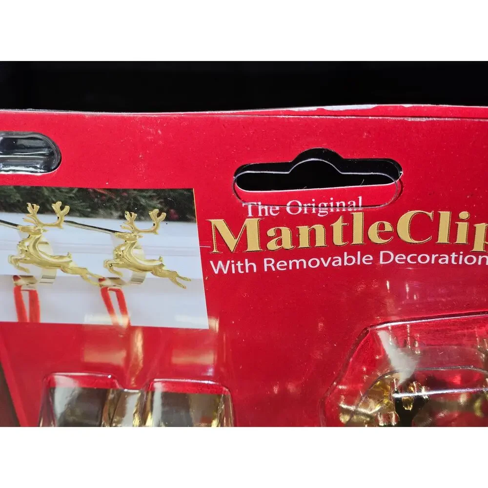 2-pack Reindeer MantleClip Stocking Holders